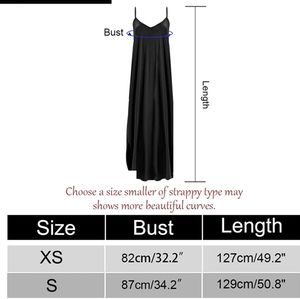 Black side slit spaghetti strap knit dress